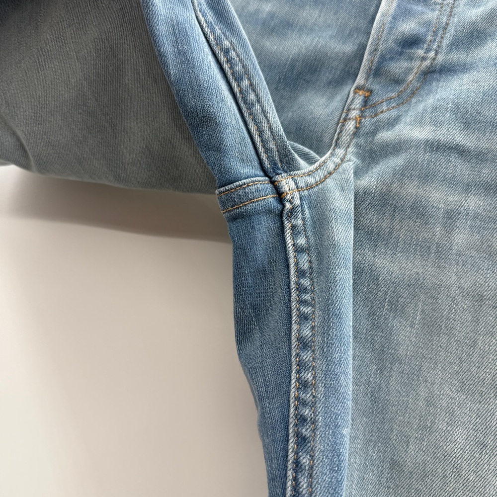 Re/Done NWT Marea Cropped Jeans Women’s Size 26 Wide Leg Mid‎ Rise Light Wash - Picture 6 of 13